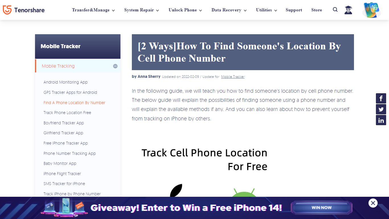 [Latest]How To Find Someone's Location By Cell Phone Number - Tenorshare